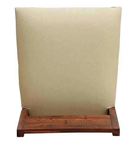 ODEJIA Solid Wood Bar Stool in Honey Oak Finish | Wooden Bar Chair | Break Fast Stool Chair for Kitchen | Bar Counter Chair