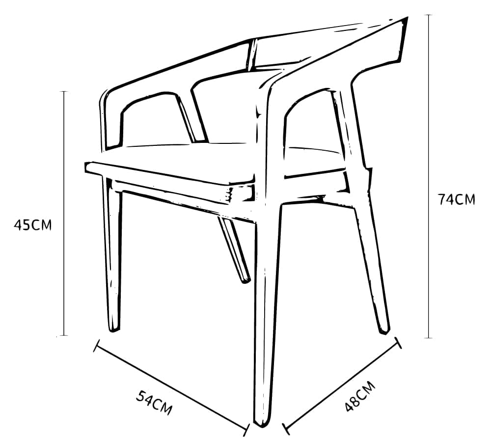 Odejia Solid Sheesham Arm Chair Modern Furniture Off Games Wooden High Chair Pu Leather Chair Cushion for Kitchen | Living Room | Office | Cafe (Walnut)