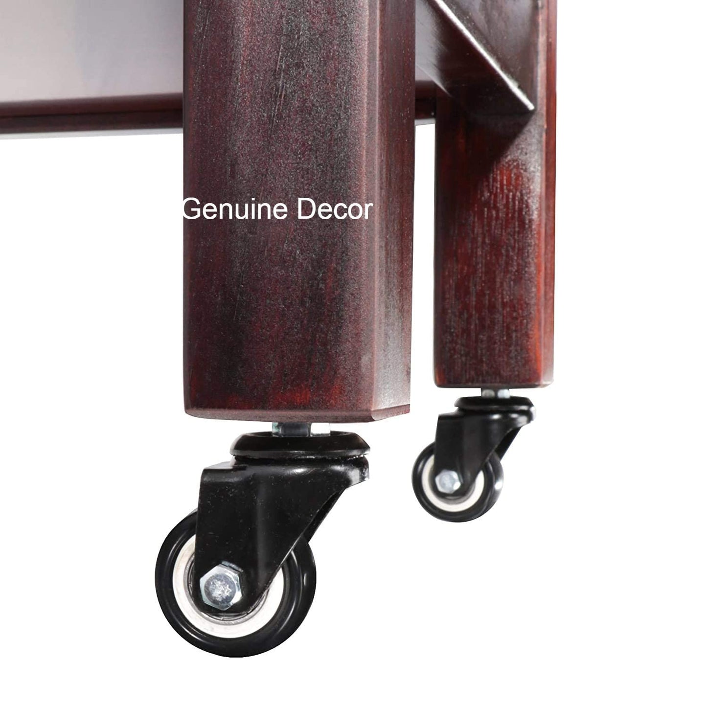 ODEJIA 3 - Tier Sheesham Wood Bar Trolley - Midcentury Modern Mahogany - ODEJIA Bar Trolley