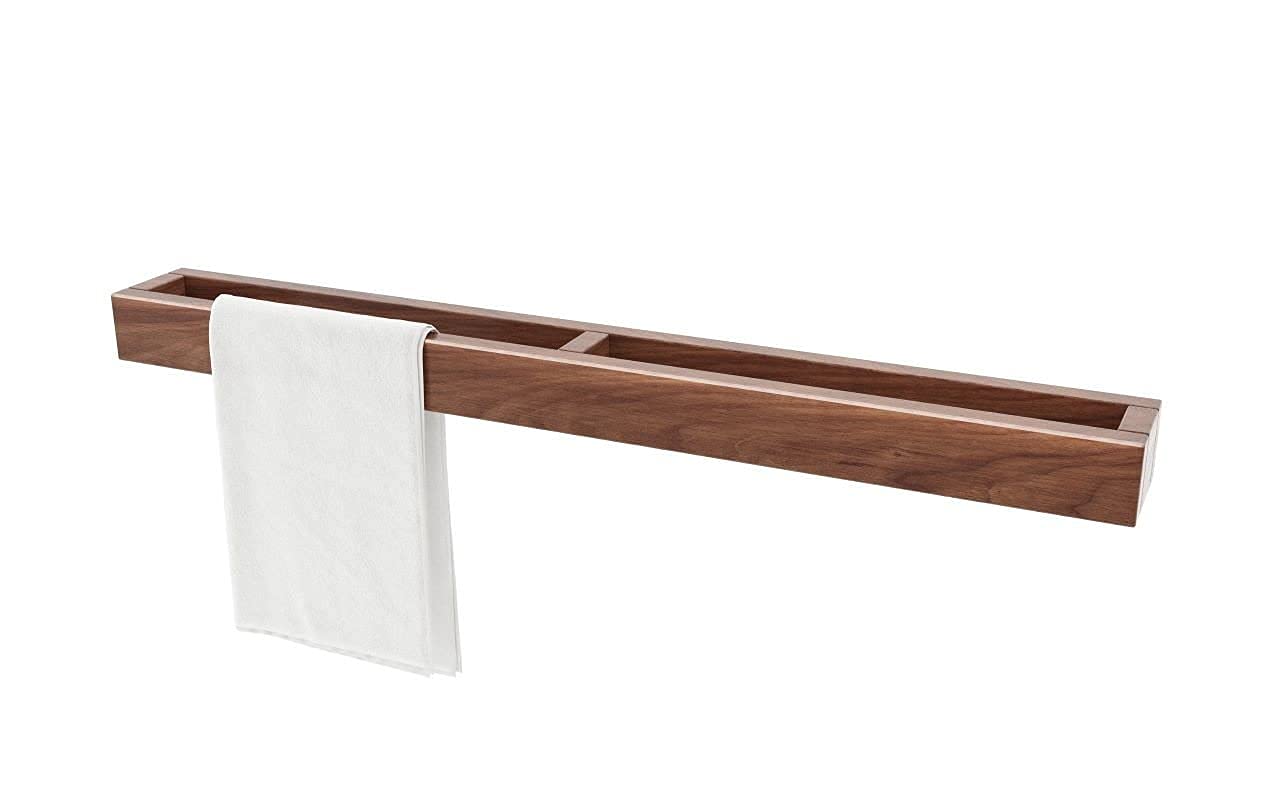 ODEJIA 32'' Wall - Mounted Sheesham Wood Towel Rack & Shelf Set - 1 Towel Holder & 1 Shelf - ODEJIA Towel Holder