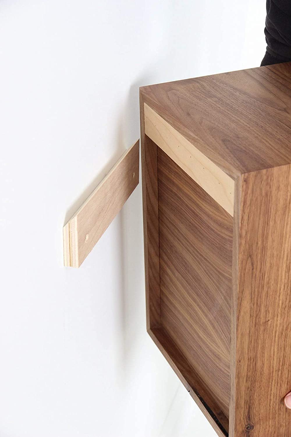 ODEJIA Bed Side nightstand Wooden Table with 3 Drawer,Natural finish - ODEJIA Nightstand
