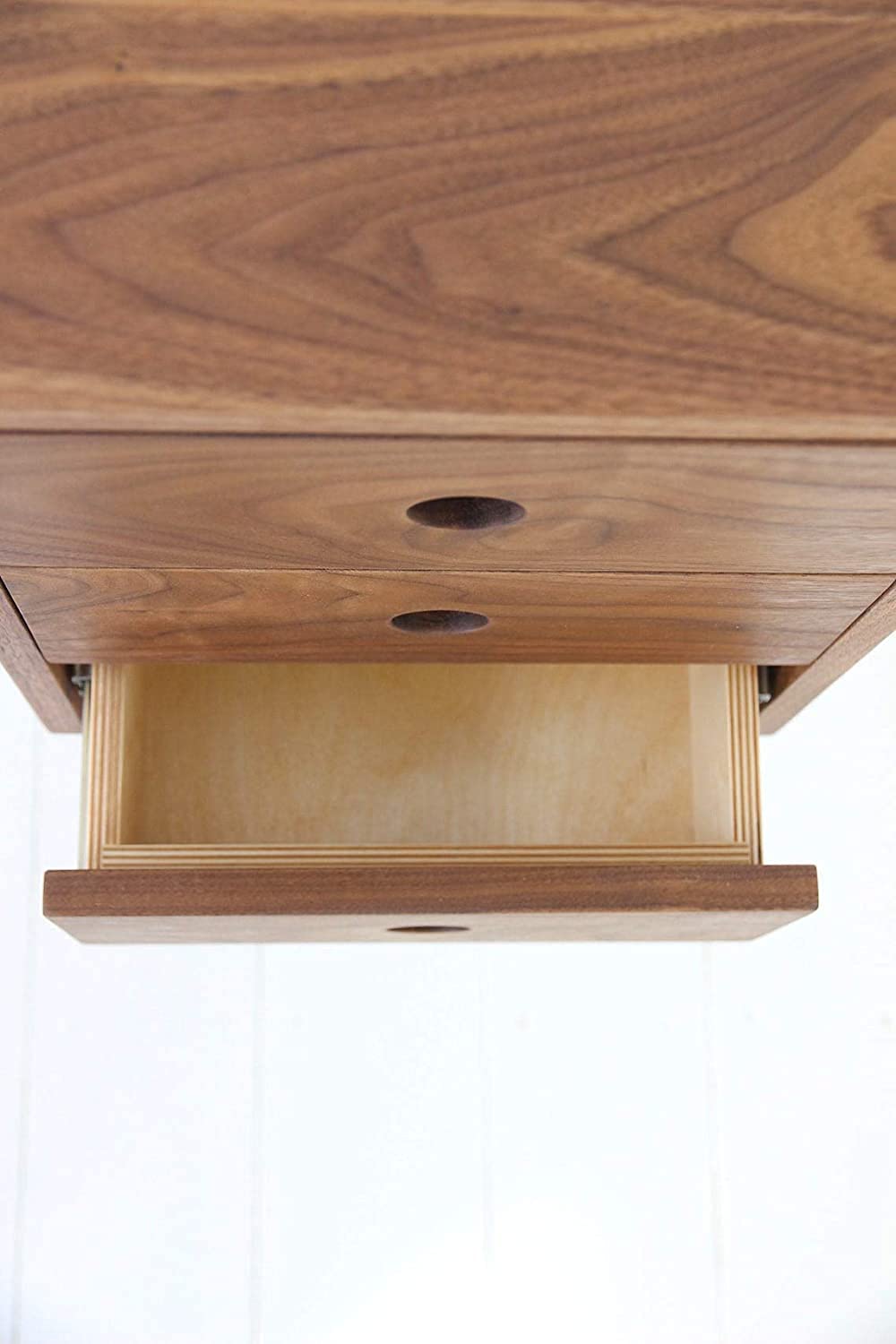 ODEJIA Bed Side nightstand Wooden Table with 3 Drawer,Natural finish - ODEJIA Nightstand