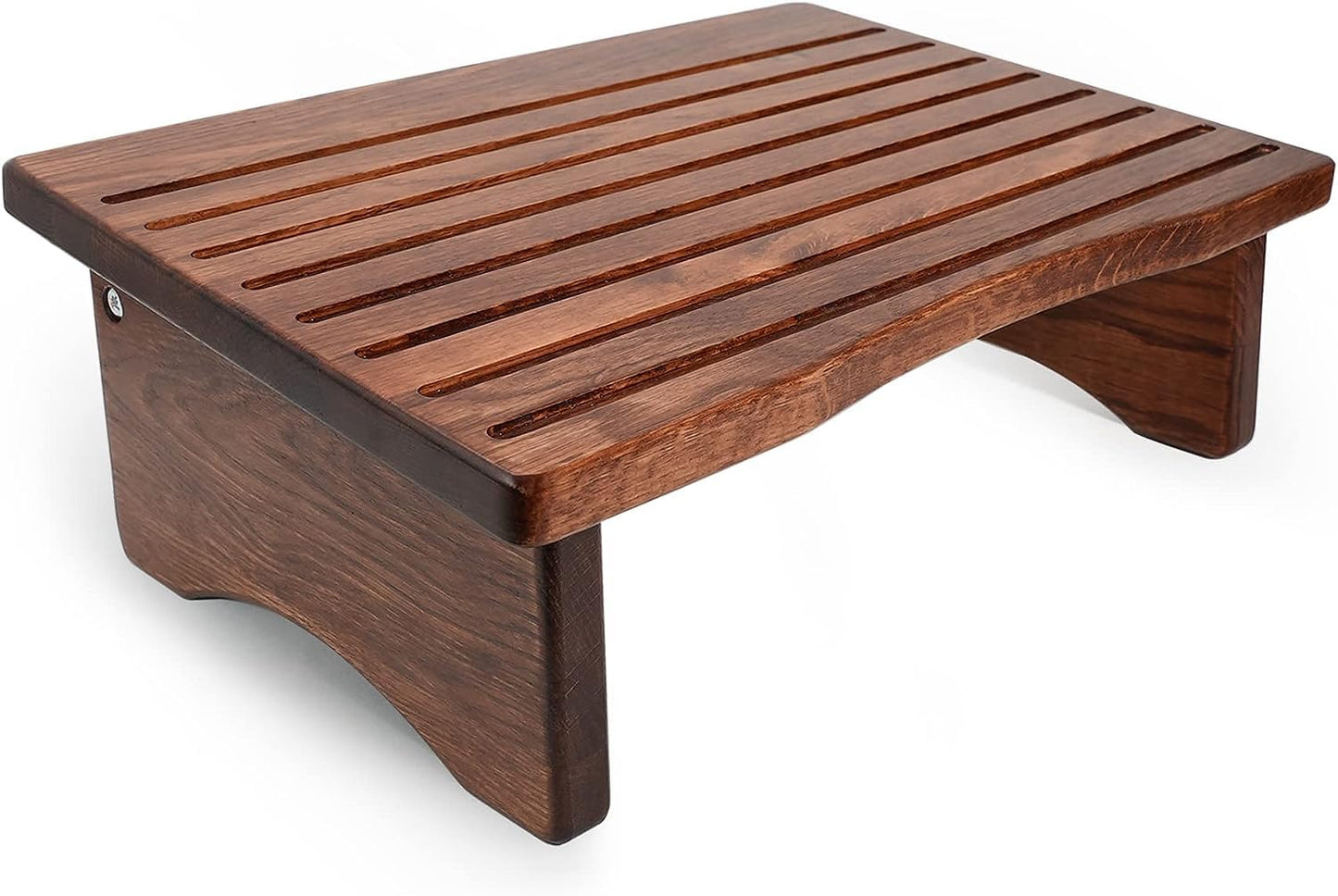 ODEJIA Ergonomic Wood Footrest - Non - Slip Slanted Top for Office/Desk - ODEJIA Footstool
