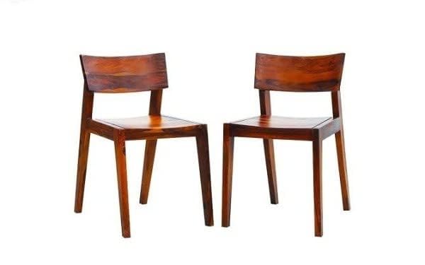 Odejia Furniture Solid Sheesham Wood Dining Table – Honey Finish, Ideal for Home Living Room, Hall, and Dining Room - ODEJIA Dining table