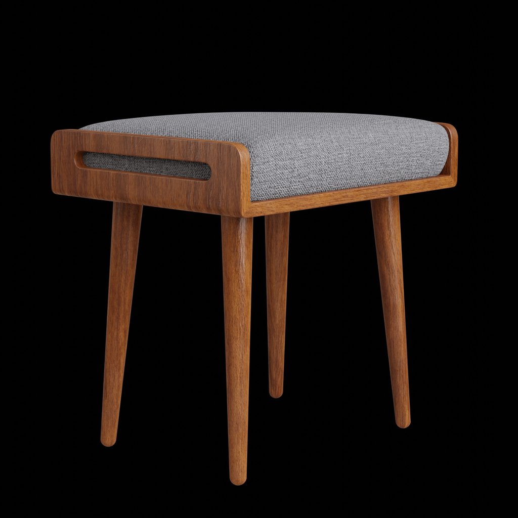 ODEJIA Furniture Solid Sheesham Wood Stool with Cushion For Home | Bedroom | Living Room - ODEJIA Sitting Bench