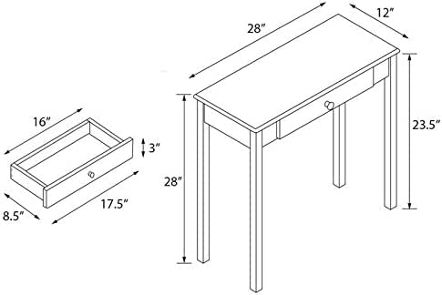 ODEJIA Furniture Wooden Console Table With Drawer Storage for Living Room - ODEJIA Console Table