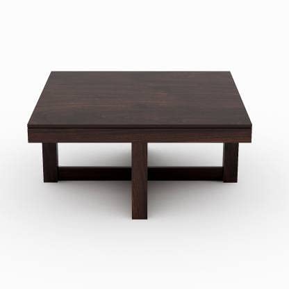 ODEJIA Solid Sheesham Wood Coffee Table with 4 stools for Living Room