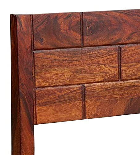 ODEJIA Solid Wood Bar Stool in Honey Oak Finish | Wooden Bar Chair | Break Fast Stool Chair for Kitchen | Bar Counter Chair