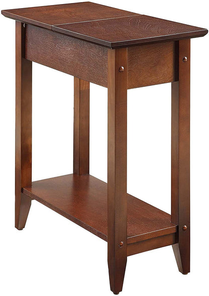 ODEJIA 3 - Tier End Table - Sheesham Wood, Natural Mahogany Finish - ODEJIA End Table