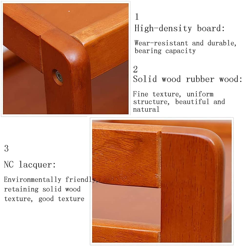 ODEJIA 3 - Tier Solid Wood Bar Trolley - Midcentury Modern Whiskey Maple - ODEJIA Bar Trolley