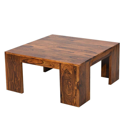 ODEJIA Coffee Table for Living Room | Center Table | Carved NET Coffee Table | Provincial Teak Finish - ODEJIA Coffee table