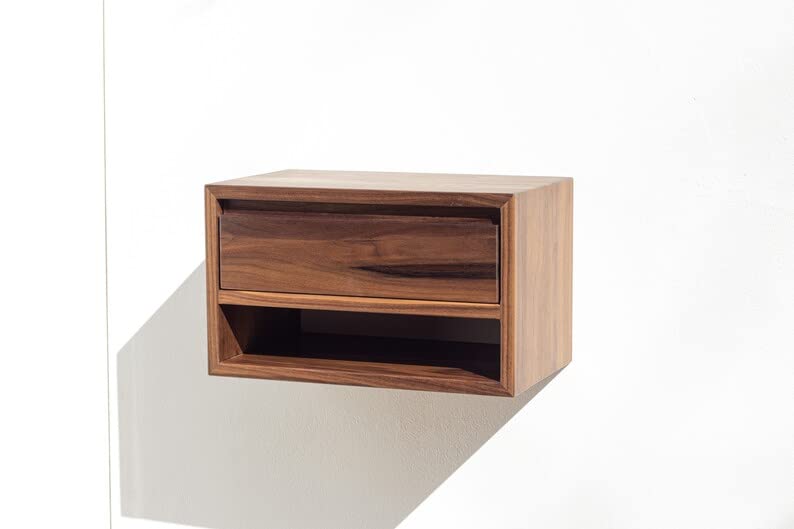 ODEJIA Furniture Wooden Bedside Table for Bedroom | Wooden Nightstand Lamp Table with 1 Drawer - ODEJIA End Table