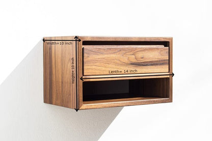 ODEJIA Furniture Wooden Bedside Table for Bedroom | Wooden Nightstand Lamp Table with 1 Drawer - ODEJIA End Table