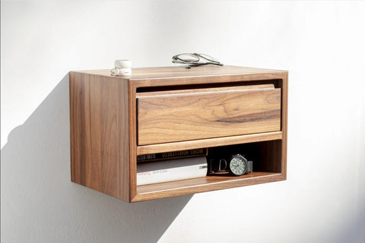ODEJIA Furniture Wooden Bedside Table for Bedroom | Wooden Nightstand Lamp Table with 1 Drawer - ODEJIA End Table