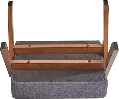 ODEJIA Modern A - Shaped Footstool - Sponge - Padded Wooden Ottoman, 11.8 - ODEJIA Footstool