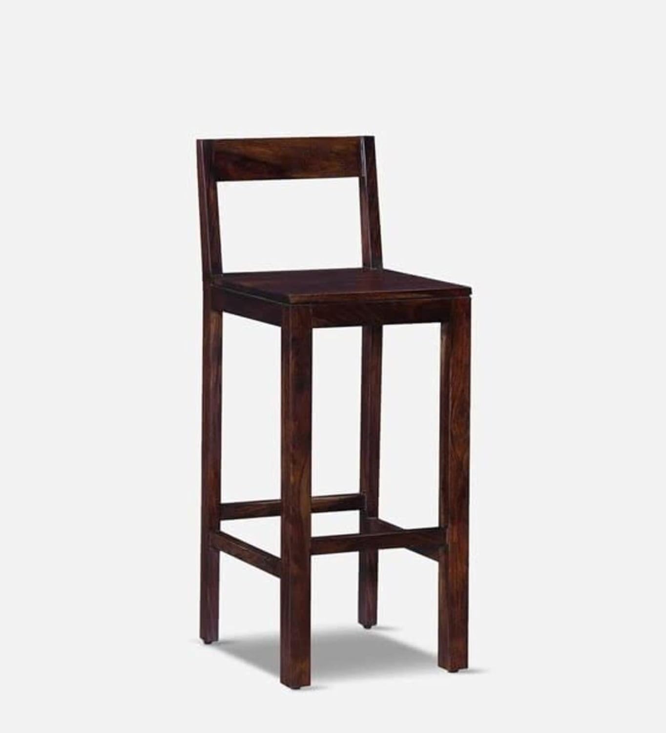 ODEJIA Modern Rectangular Rosewood Wooden Bar Stool in Walnut Finish for Home Bar Chair Size: 16 x 16 x40inch Seating Height 29.5inch - ODEJIA Bar Chair