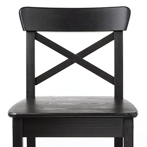 ODEJIA Rosewood Bar Chair Set of 2 - Black Backless Wooden Stool for Restaurant, Bar, Kitchen, and Café - ODEJIA Bar Chair