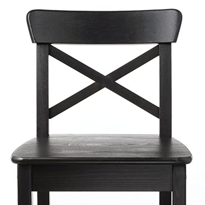 ODEJIA Rosewood Bar Chair Set of 2 - Black Backless Wooden Stool for Restaurant, Bar, Kitchen, and Café - ODEJIA Bar Chair