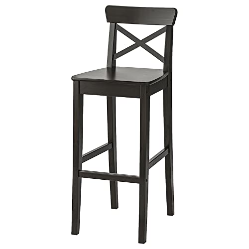 ODEJIA Rosewood Bar Chair Set of 2 - Black Backless Wooden Stool for Restaurant, Bar, Kitchen, and Café - ODEJIA Bar Chair