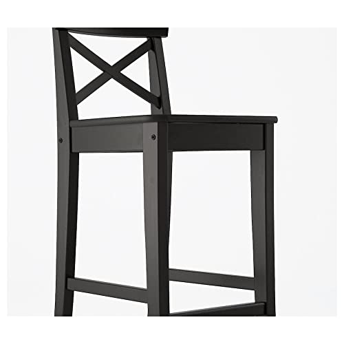 ODEJIA Rosewood Bar Chair Set of 2 - Black Backless Wooden Stool for Restaurant, Bar, Kitchen, and Café - ODEJIA Bar Chair