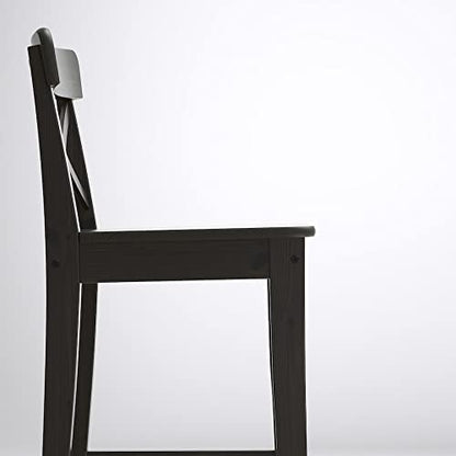 ODEJIA Rosewood Bar Chair Set of 2 - Black Backless Wooden Stool for Restaurant, Bar, Kitchen, and Café - ODEJIA Bar Chair
