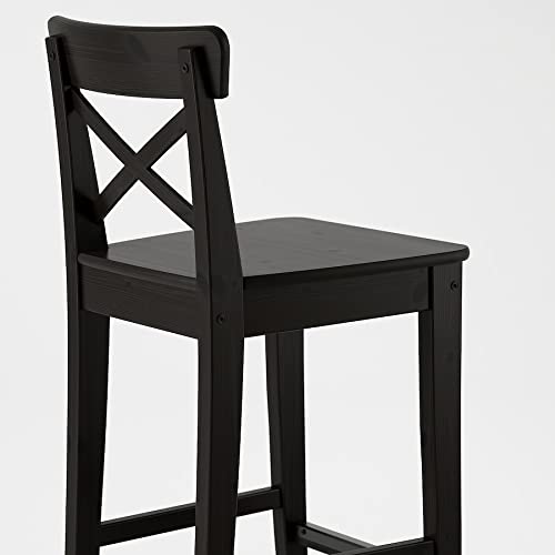 ODEJIA Rosewood Bar Chair Set of 2 - Black Backless Wooden Stool for Restaurant, Bar, Kitchen, and Café - ODEJIA Bar Chair